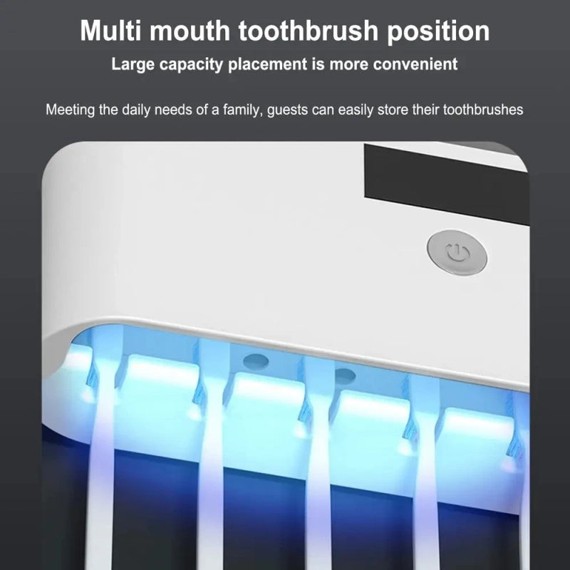 UV Sterilizing Toothbrush Holder & Dispenser