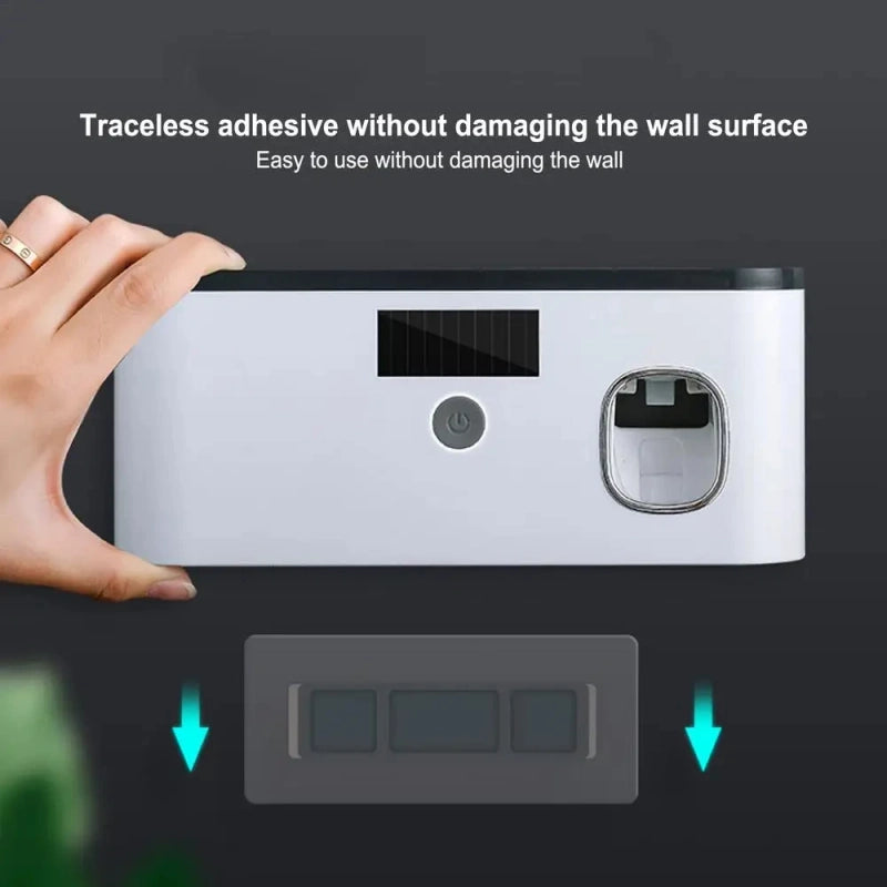 UV Sterilizing Toothbrush Holder & Dispenser